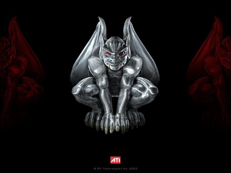 Metallic gargoyle demon