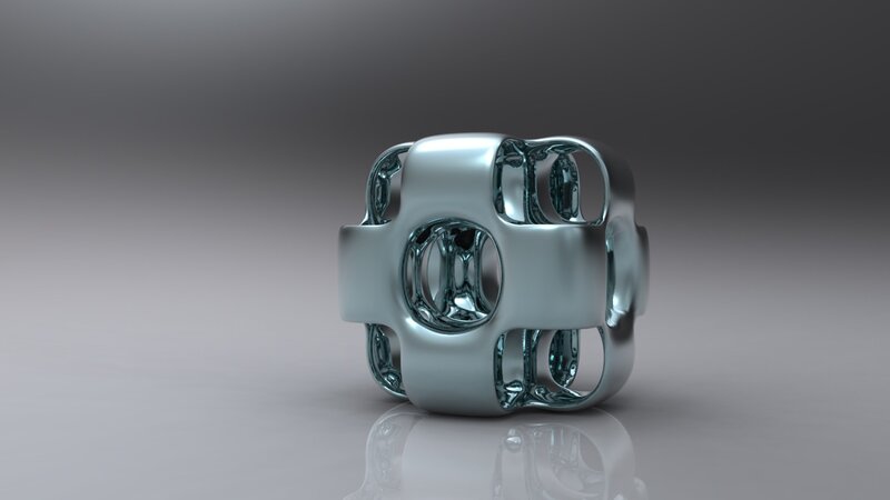Metallic Geometric Object