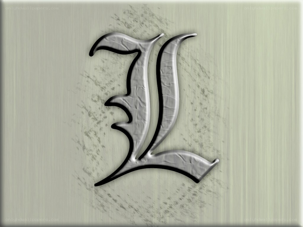 Metallic letter L logo