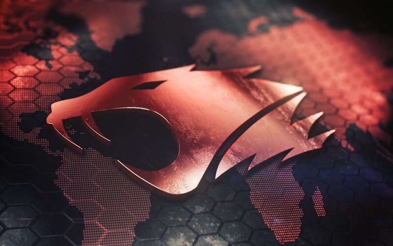 Metallic Lion Head Logo