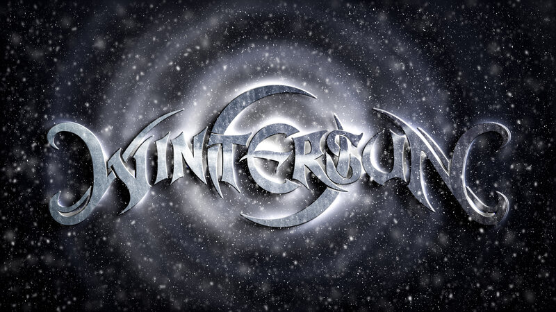 Metallic Logo on Dark Background — Black, Dramatic