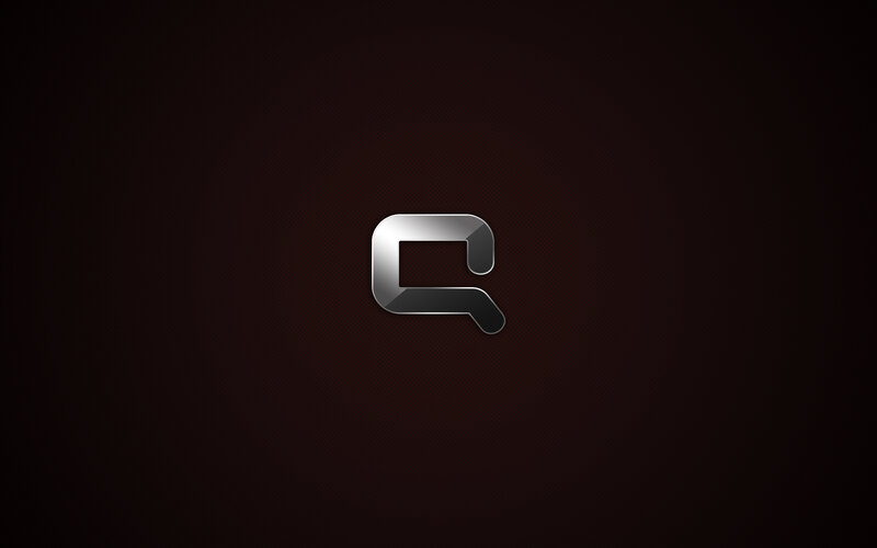 Metallic Logo on Dark Background — Black