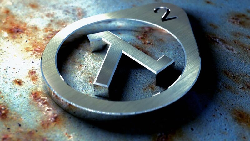 Metallic Logo on Rusted Surface — Silver