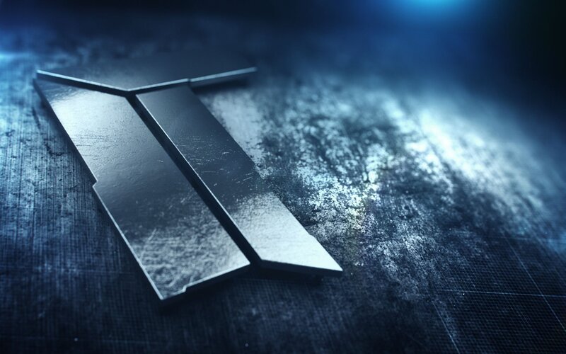 Metallic Logo on Surface