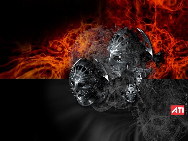 Metallic Masks with Flames