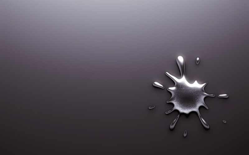 metallic paint splatter