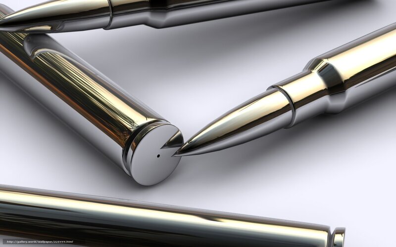 Metallic pens in bullet design