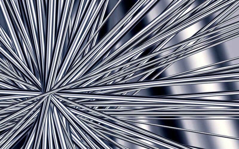 Metallic radial lines pattern