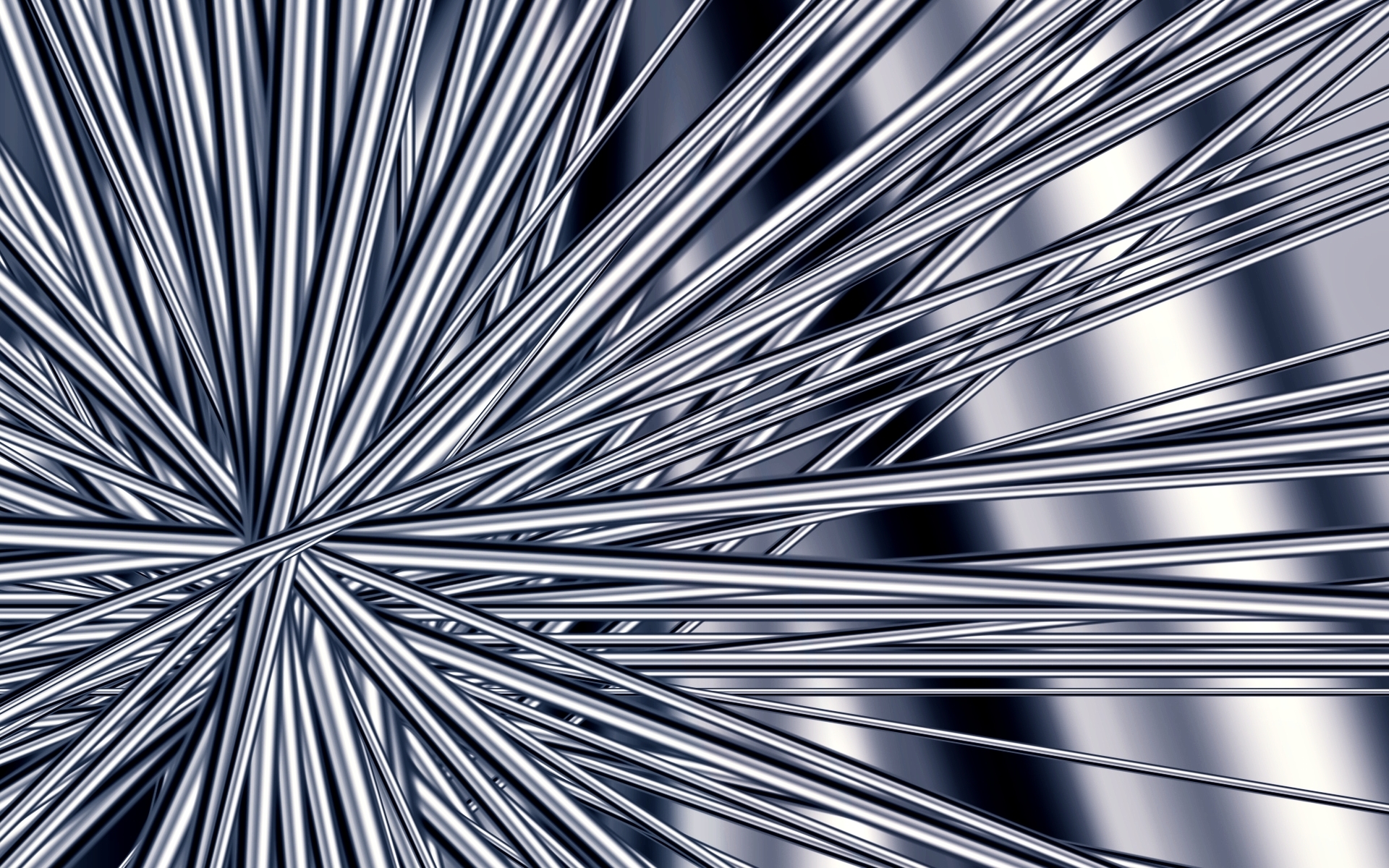 Metallic radial lines pattern