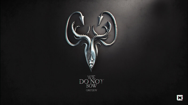 Metallic Sigil on Dark Wall