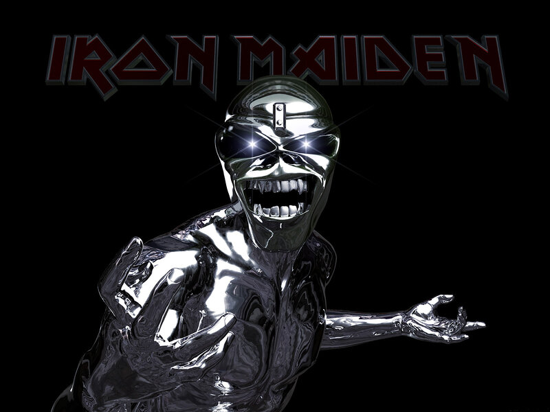Metallic Skeleton Figure