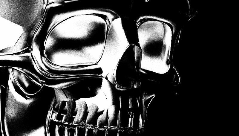 Metallic Skull — Black