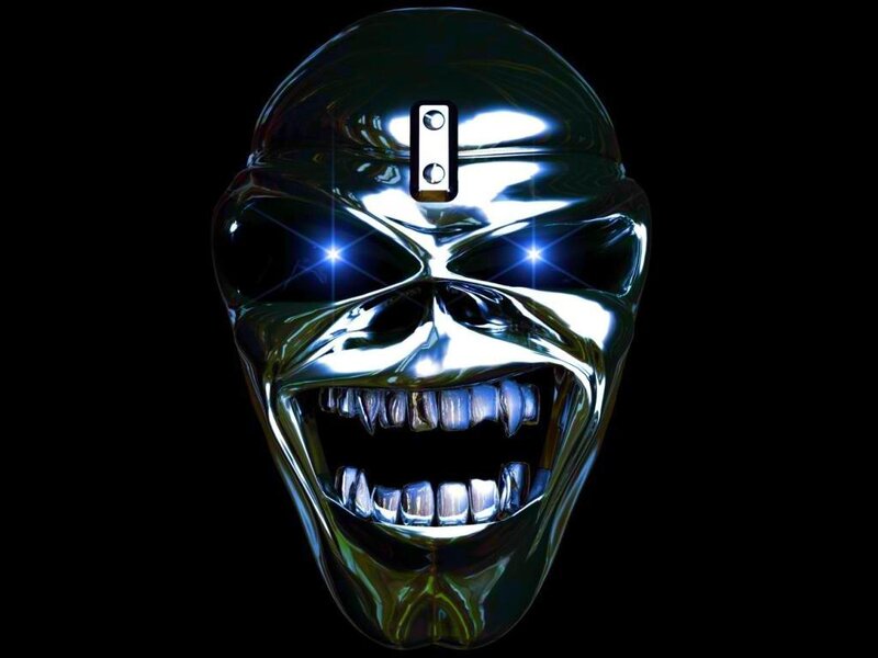 Metallic Skull Mask