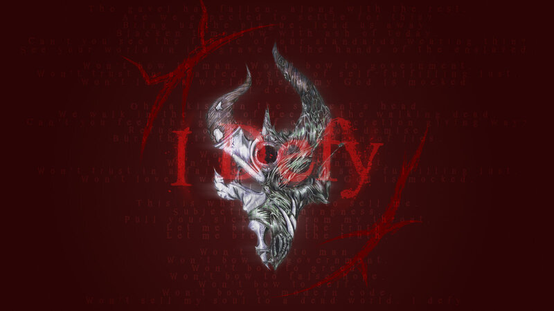 Metallic Skull with Horns