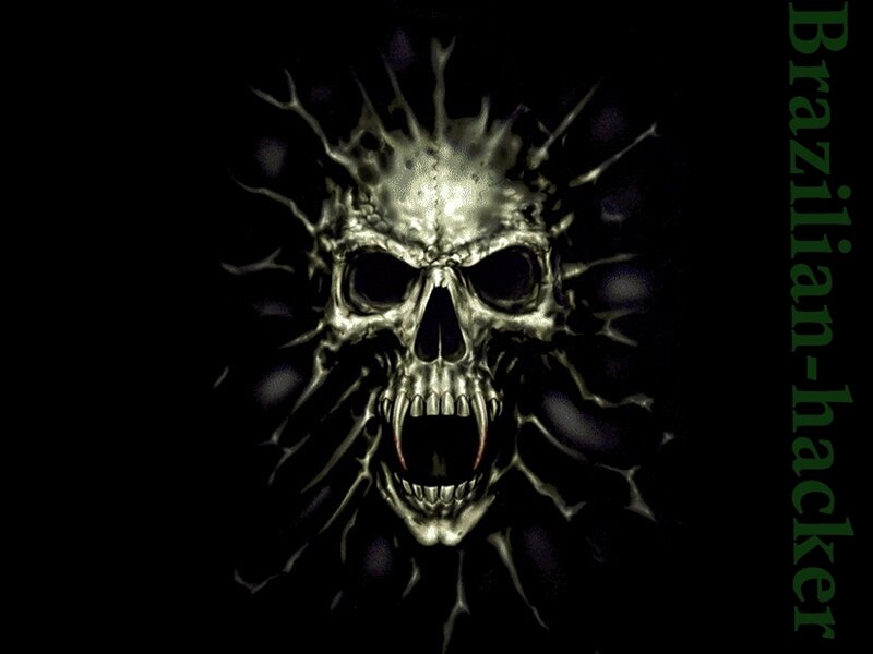 Metallic Skull with Spikes