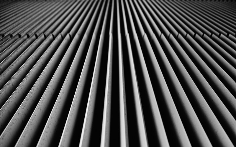 Metallic Slatted Surface