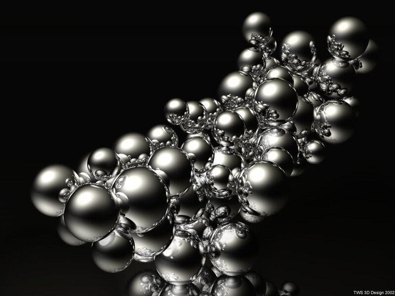 Metallic sphere fractal cluster