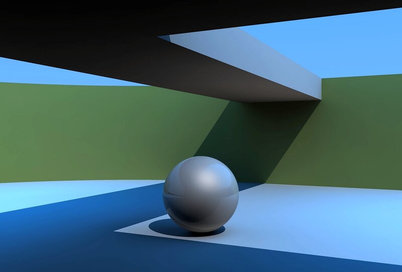 Metallic Sphere in Room