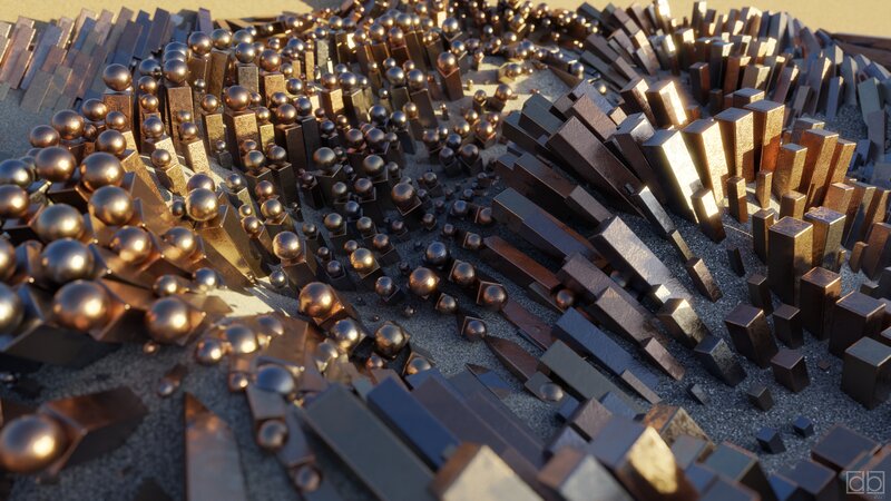 Metallic Spheres and Blocks