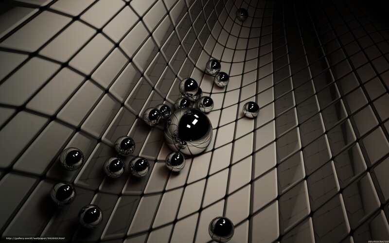 Metallic spheres on tiled surface