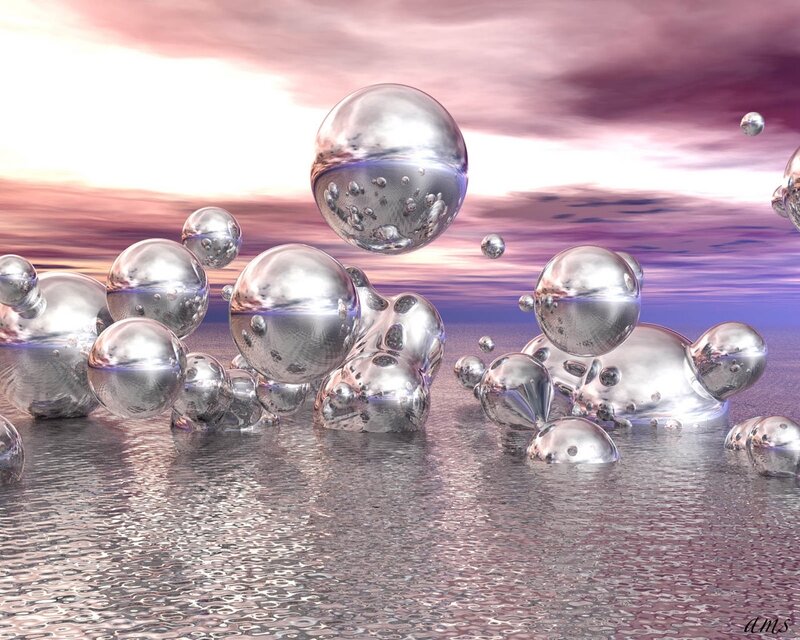 Metallic Spheres on Water — Silver