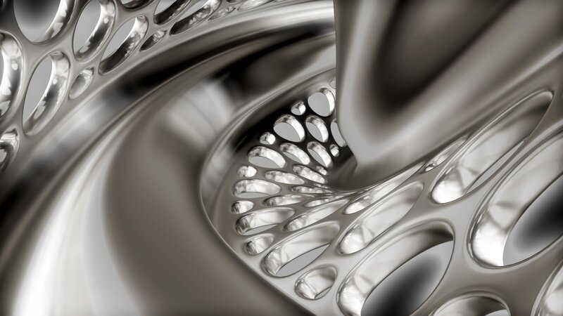 Metallic Spiral Structure