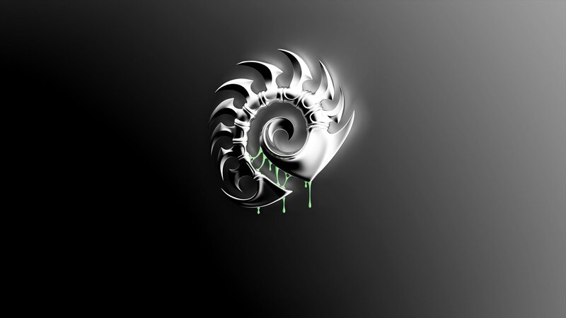 Metallic Spiral Symbol — Black, Dark
