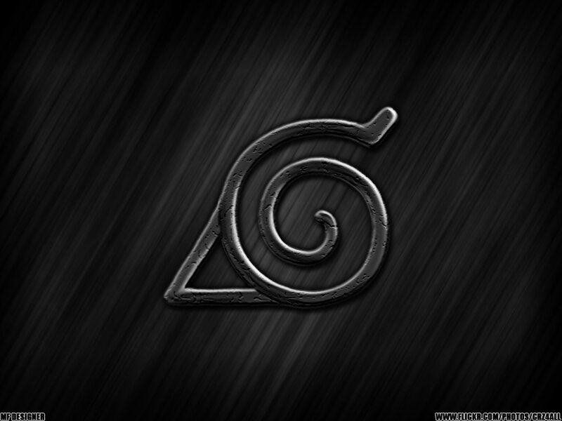 Metallic Spiral Symbol — Black