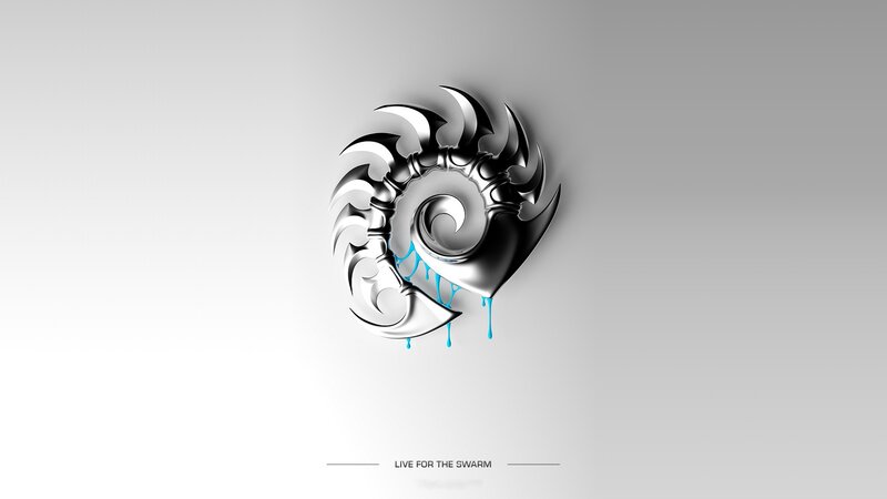 Metallic Spiral Symbol — Silver, Dramatic