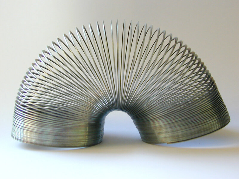 Metallic spring toy