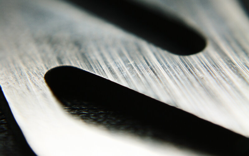 Metallic Surface with Cutouts
