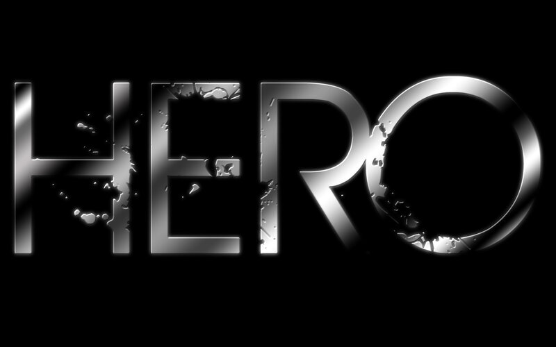 Metallic Text Hero