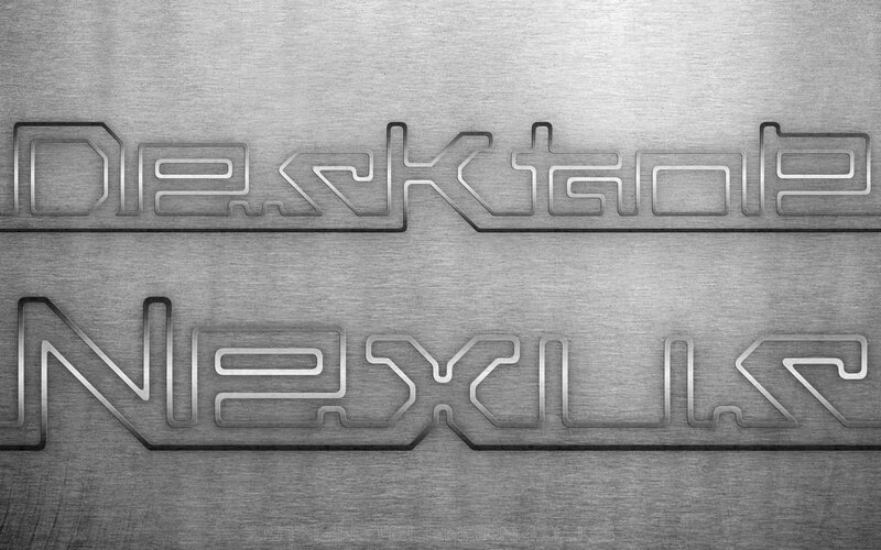 Metallic Text Logo