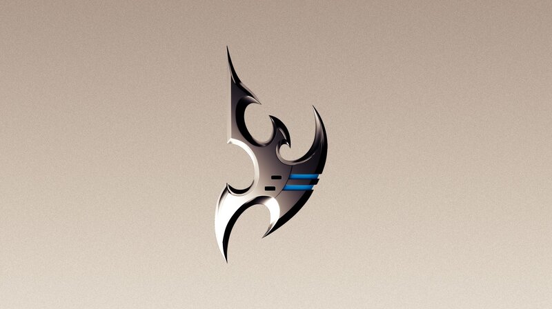 Metallic Tribal Symbol — Silver