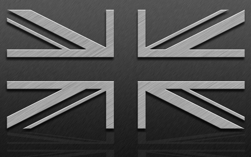 metallic union jack design