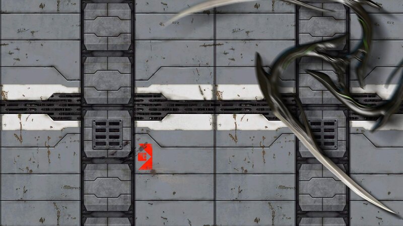 Metallic Wall with Weapon
