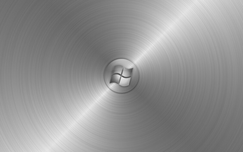 Metallic Windows logo background