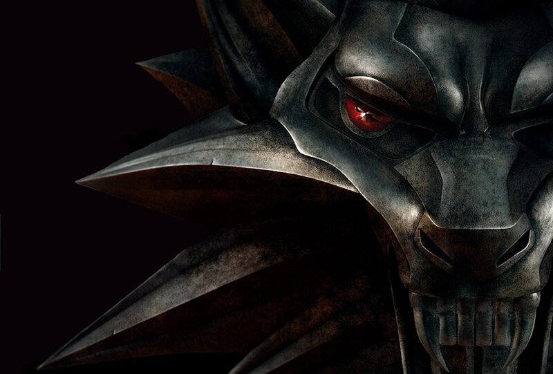 Metallic Wolf Head