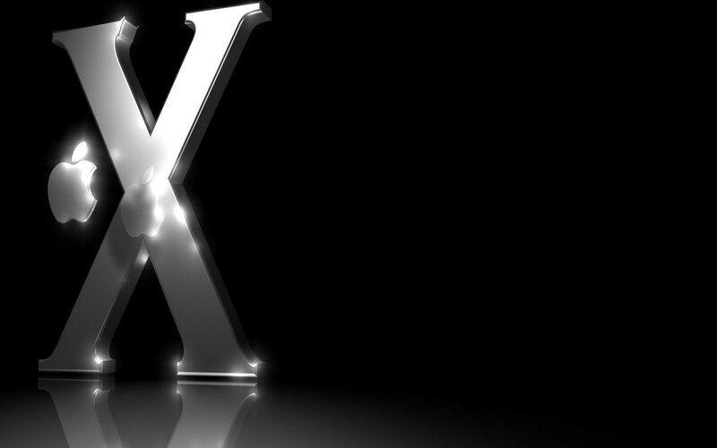 Metallic X Logo — Black
