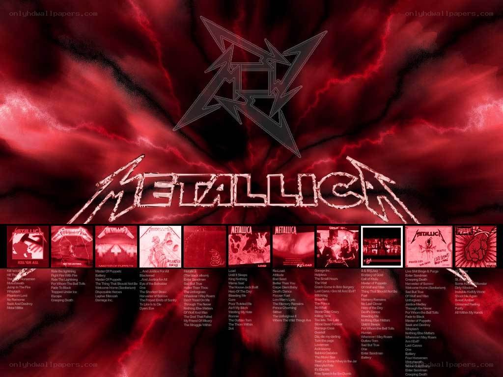 Metallica band collage