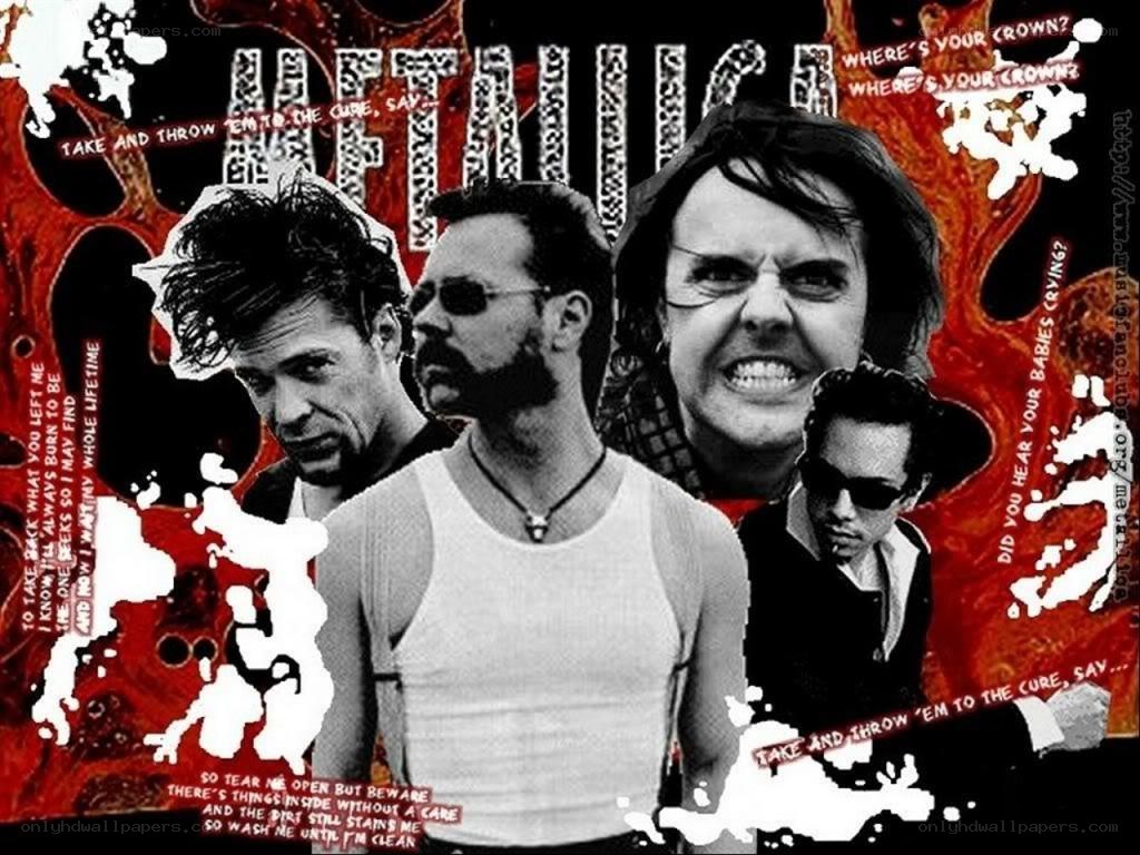 Metallica band collage
