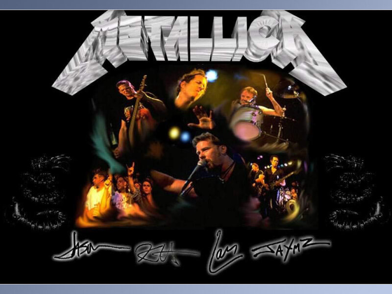 Metallica band collage
