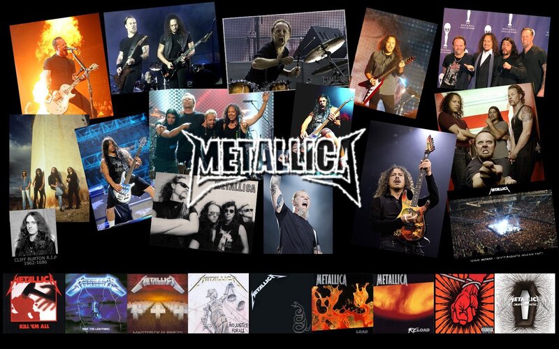 Metallica band collage