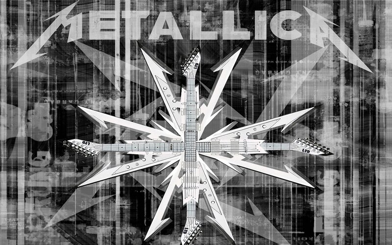 Metallica band logo art