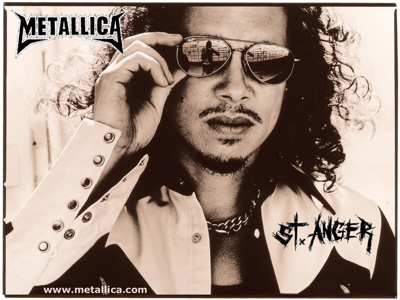 Metallica band member portrait