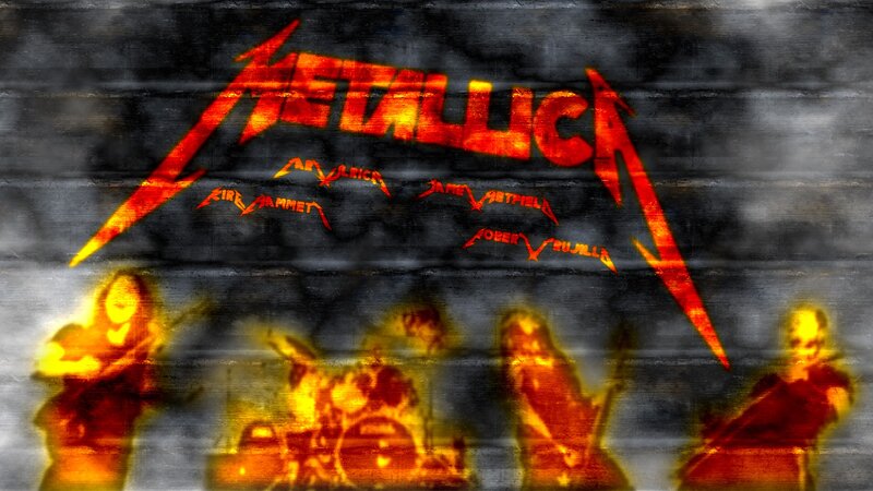 Metallica Band Members — Red