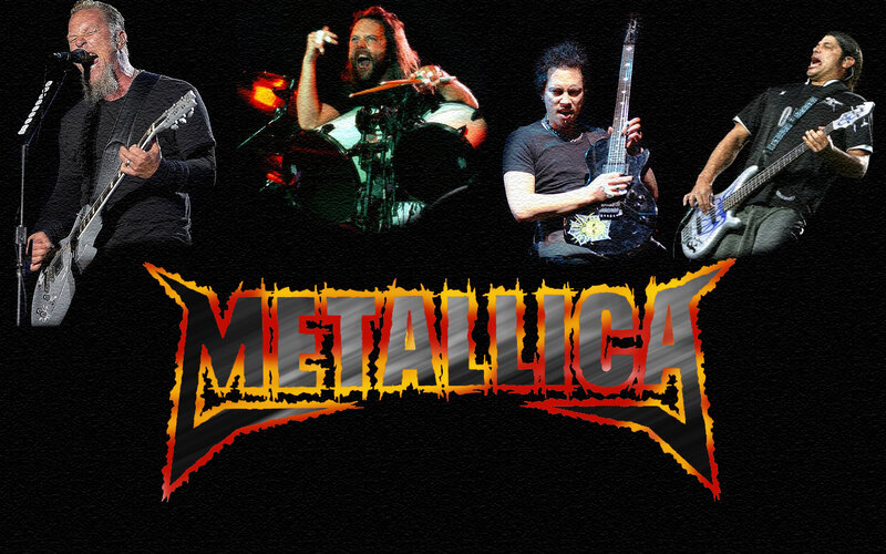 Metallica band performing live