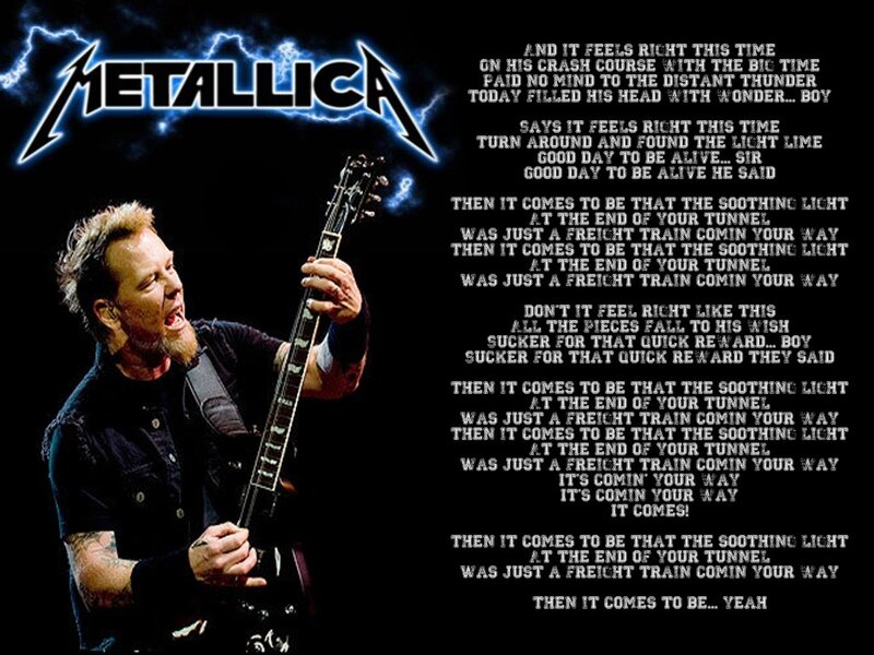 Metallica concert poster