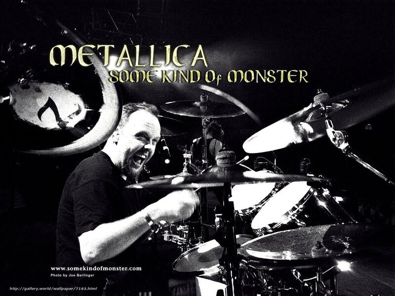 Metallica drummer performing