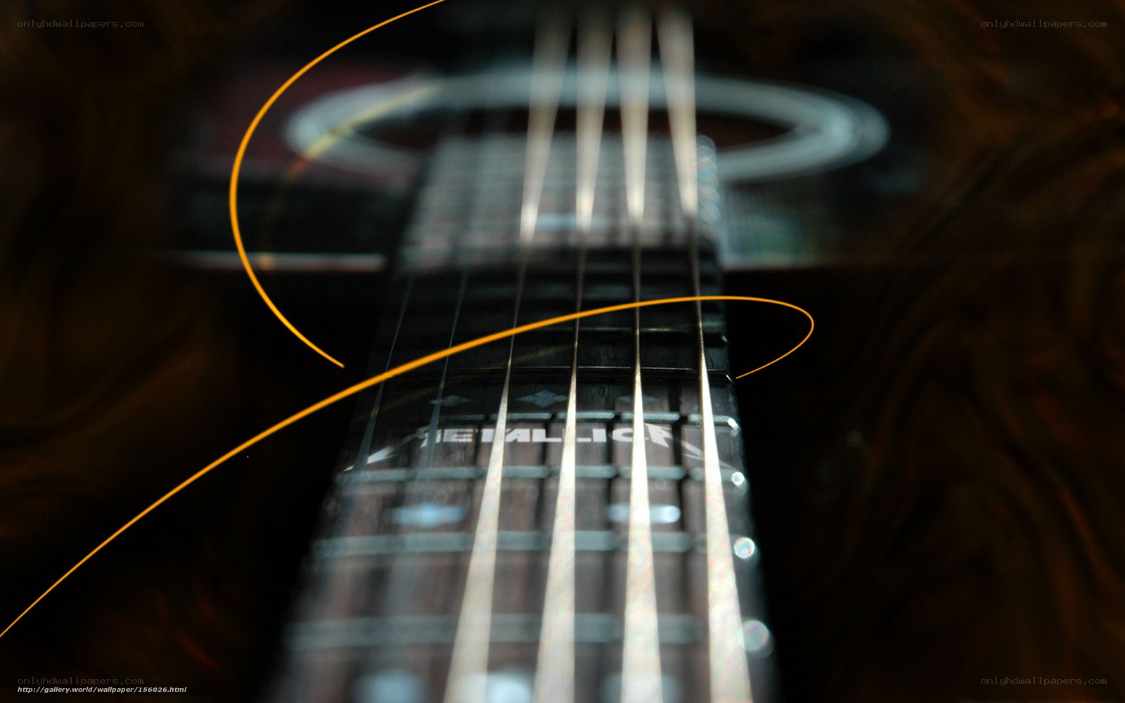 Metallica guitar fretboard